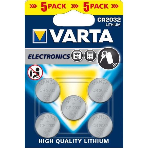 VARTA Lithium batterij CR2032 - 5 stuks