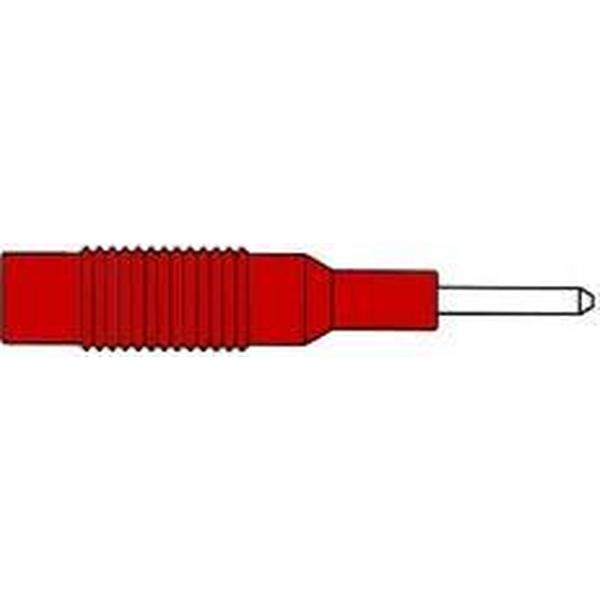INJECTION-MOULDED ADAPTER PLUG 2mm TO 4mm / RED (MZS 2) (HM12T10)