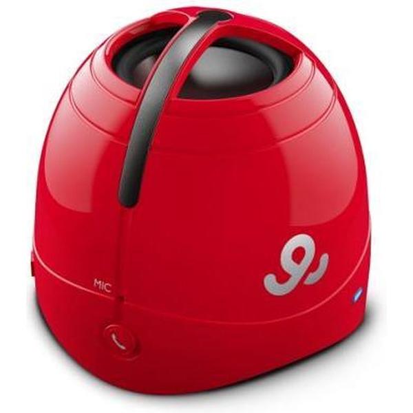 Go Gear Sound Dome Bluetooth Speaker Rood – 13x8x7cm | Boksje om Muziek mee te luisteren |