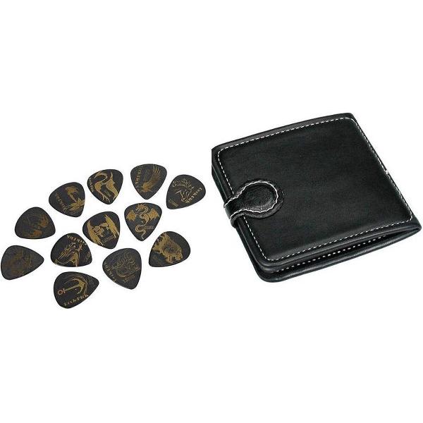 Plectrum Portemonnee Zwart incl 12 plectra PP-512 Boston