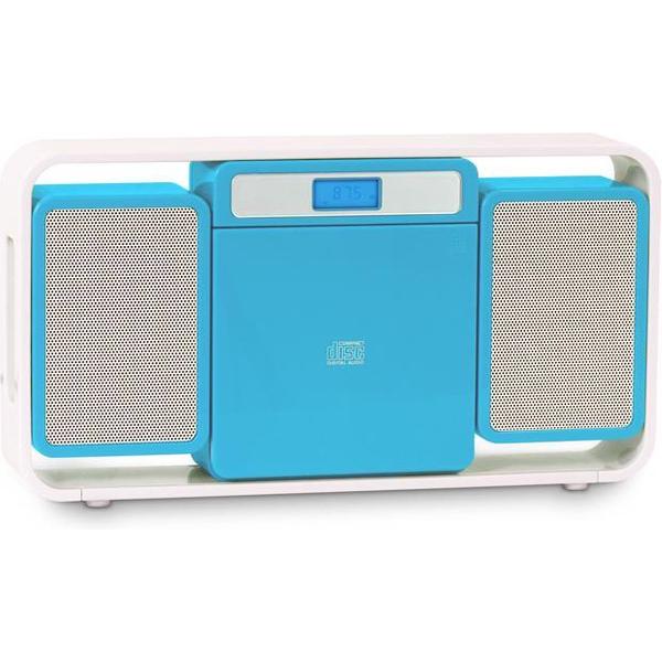 Bigben Micro Radio CD Speler - Wit & Blauw