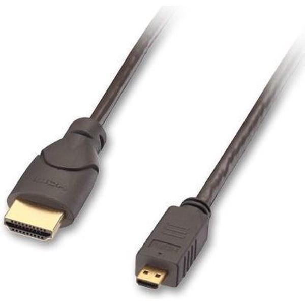 Lindy - High-Speed-HDMI-Kabel, Typ A/D (Micro), 2,0m