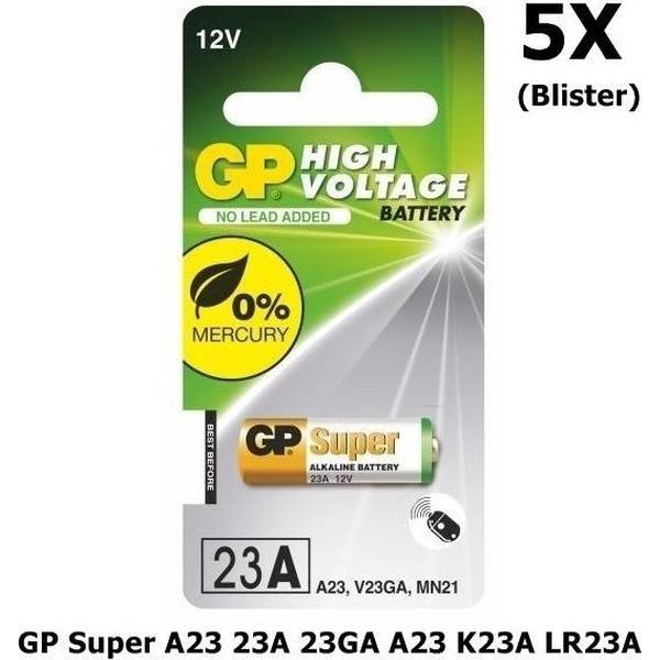 5 Stuks - GP Super A23 23A 23GA A23 K23A LR23A MN21