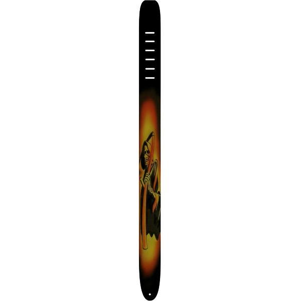 lederen gitaarriem 6,35 cm breed verstelbaar in lengte van 113 cm tot 135 cm Reaper