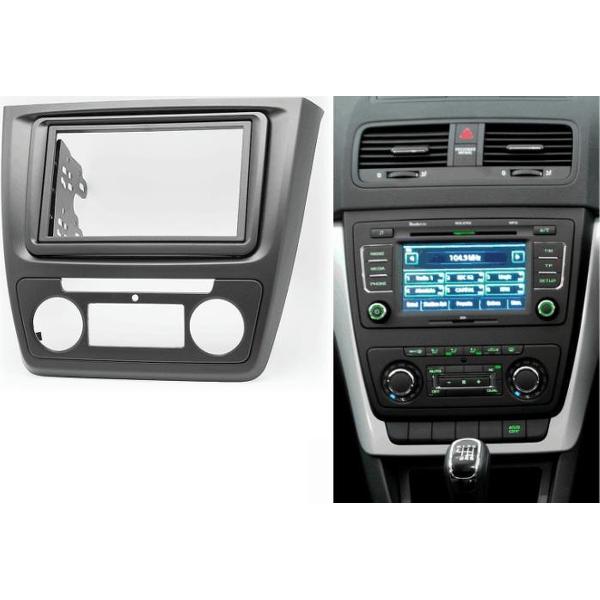 2-DIN SKODA Yeti 2009+ (Auto Air-Conditioning) frame Audiovolt 11-495