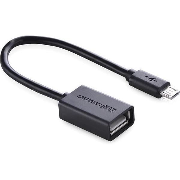 Ugreen 10396 USB-kabel 0,12 m USB 2.0 USB A Micro-USB B Zwart