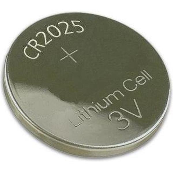 Knoopcel batterij CR2025 per 10 stuks bulk