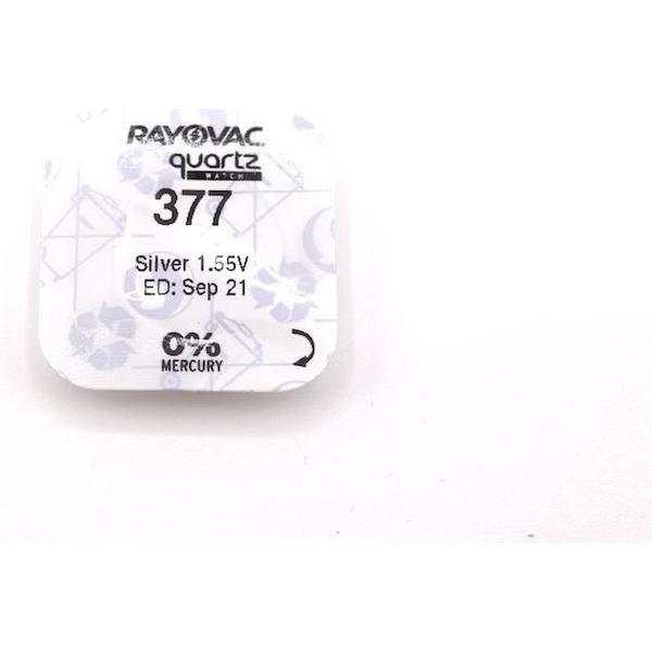 Rayovac Batterij 377 1 Stuck Made in Switzerland