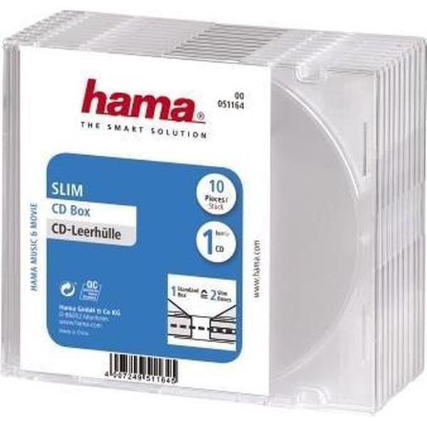 Hama CD Slim Box Transparant 10Pak