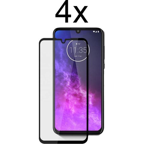 Motorola One Zoom Screenprotector - Beschermglas Motorola One Zoom Screen Protector Glas - Full cover - 4 stuks