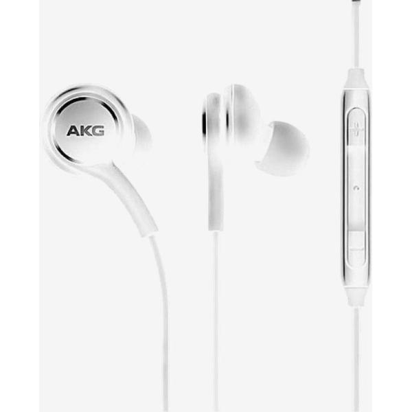 AKG oortjes S10+ samsung - Earphones – Tuned by AKG – in-ear oordopjes – bedrade – noise cancelling- knoopvrij - android iphone - samsung s8/s9/s10/s20 - wit