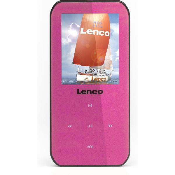 Lenco Xemio-655 - MP3 speler met SD en USB ingang - 4 GB - Roze