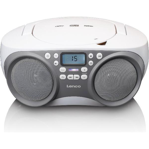 Lenco SCD-301 | Radio CD-speler met USB-aansluiting | Grijs