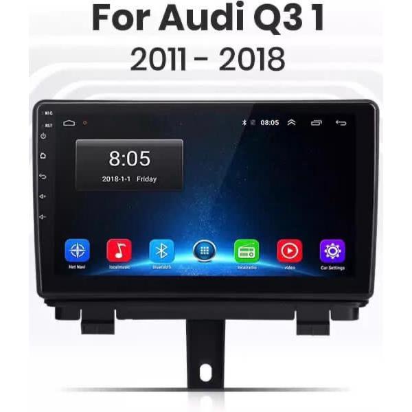 Audi Q3 2011-2018 Android 10 Navigatie en Multimediasysteem autoradio RDS Bluetooth USB WiFi 4G 2+32GB