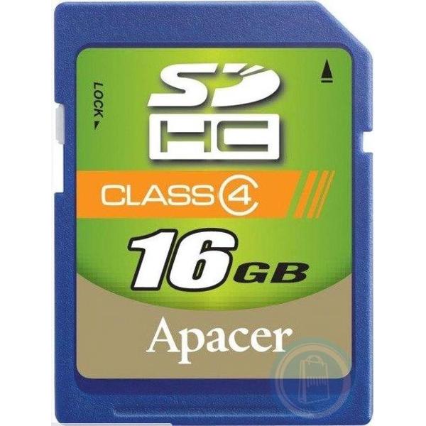 Apacer AP16GDSHC4-R 16GB SDHC flashgeheugen