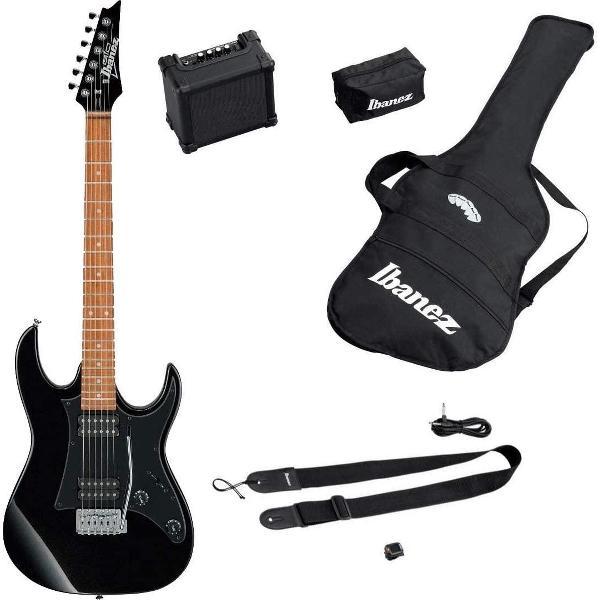 Ibanez IJRX20BKN - Compleet starter pakket - elektrische gitaar voor jong volwassenen - elektrische gitaar voor volwassenen - Elektrische gitaar met versterker - gitaar met tas
