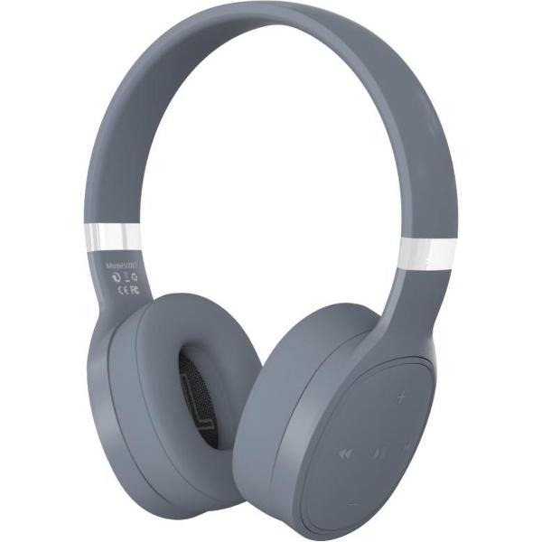 DrPhone VJ - IOS Bluetooth 5.0 Koptelefoon - Draadloze Stereo Hifi Headset Met Microfoon & Extra Bass – Grijs