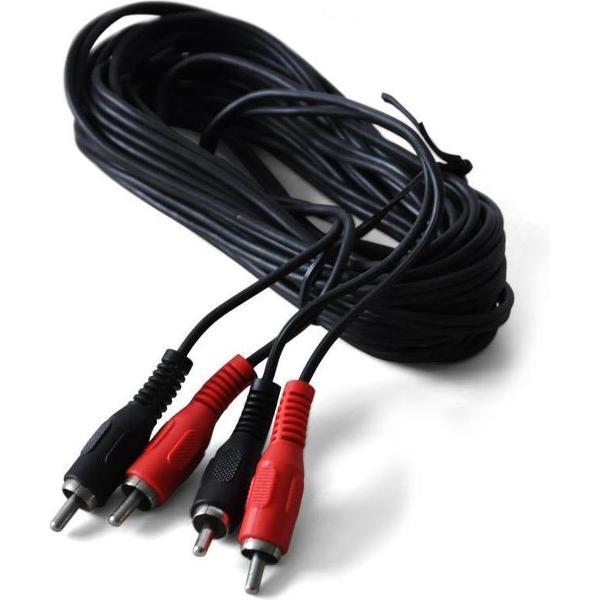 auna Stereo RCA-naar-stereo RCA-kabel 5 meter