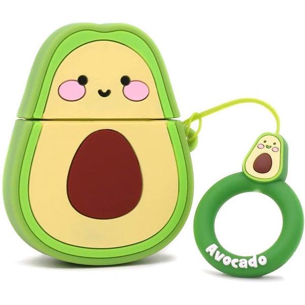Airpods Hoesje | Airpods Case | Japanse Cartoon Kawaii Stijl Cute | Avocado