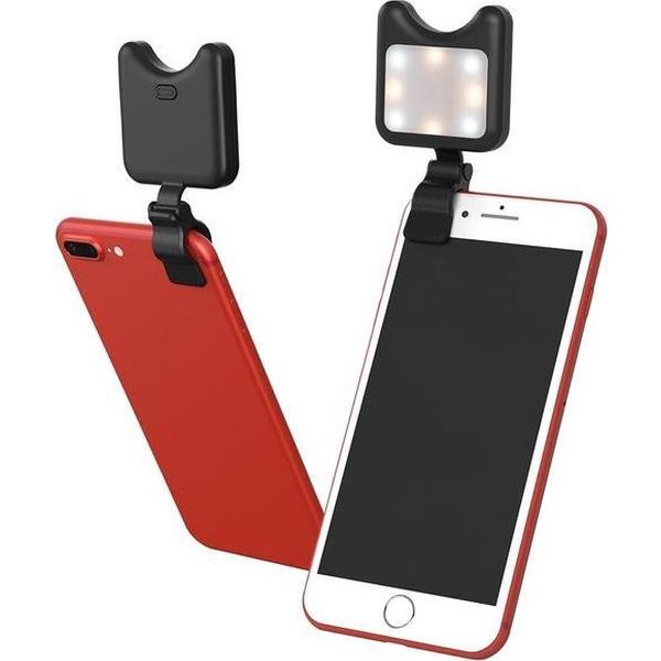 Selfie Light / Flash light Smartphone Lens Clip-On LED -verlichting -Mangry