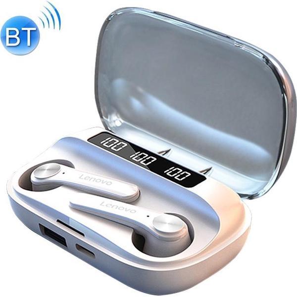 Lenovo - Oordop - Wireless Earphones - Draadloos - Draadloze Oordopjes - Draadloze Oortjes - Bluetooth Oordopjes - Oor - Bluetooth Oortjes - Wit