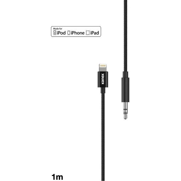Kanex DuraBraid Audio Cable | Apple Lightning to 3,5mm Audio | 1m | black