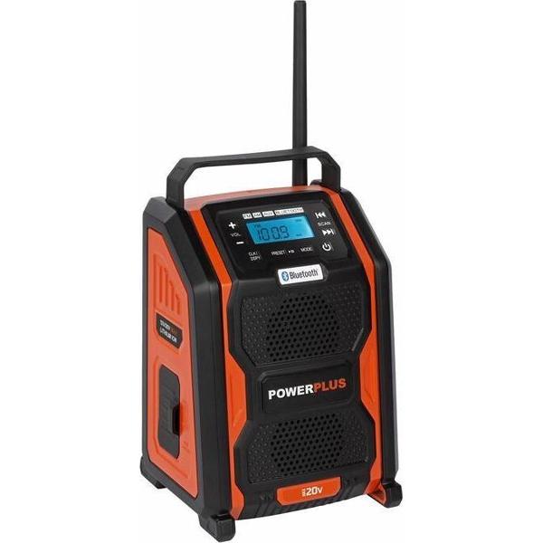 POWERPLUS BOUWRADIO 20V + 220V (ZONDER BATTERIJ)
