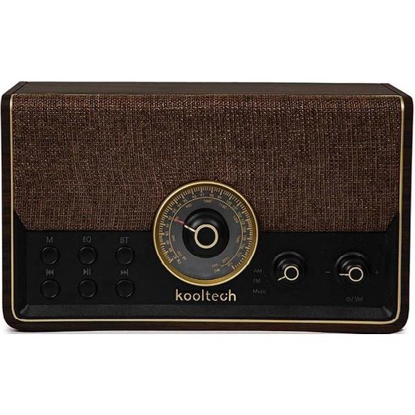 KoolTech Techno Retro radio - AM/FM met Bluetooth - Bruin
