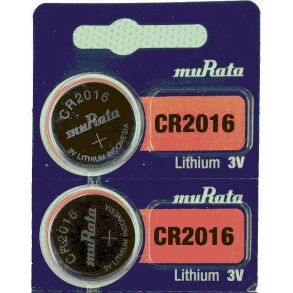 Sony Murata CR2016 Lithium batterij 2 stuks