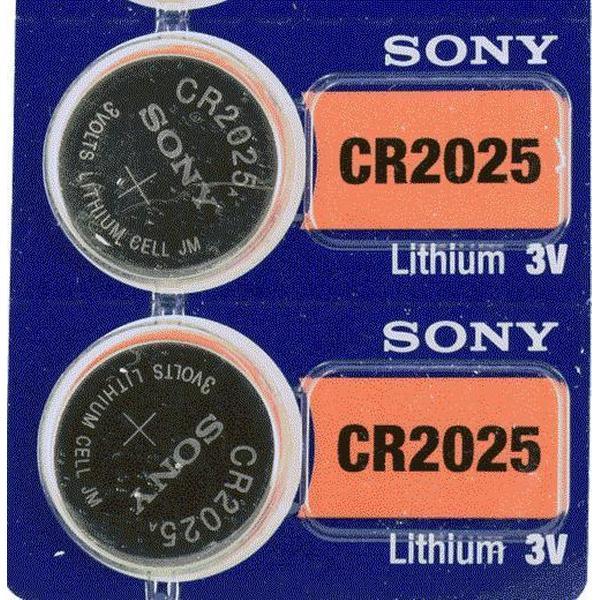 Sony Murata CR 2025 Lithium batterij 2 stuks