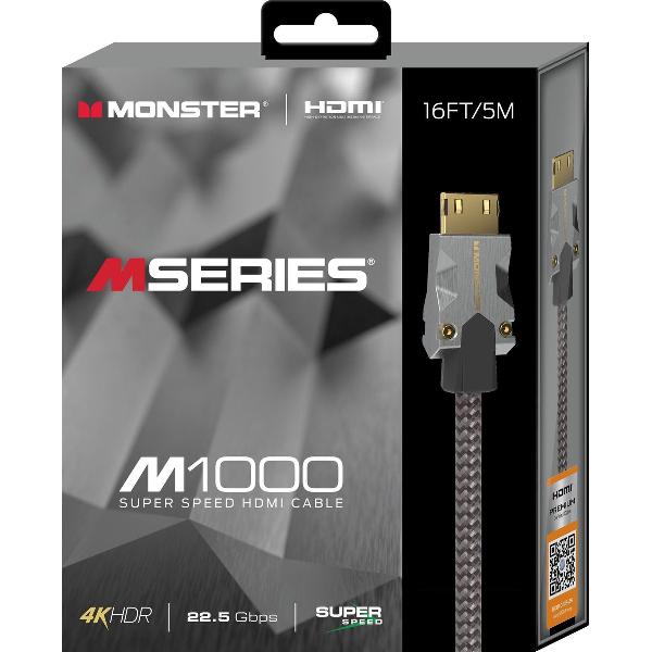 Monster M series M1 UHD High Speed HDMI Kabel - Ethernet - 22.5Gbps - 5m