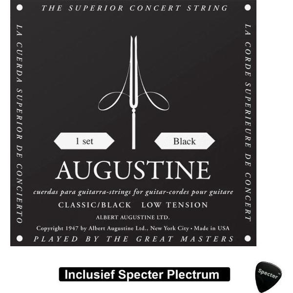 Augustine - AU BLACK Snaren voor klassieke gitaar Met Plectrum | Snarenset | Klassieke gitaar