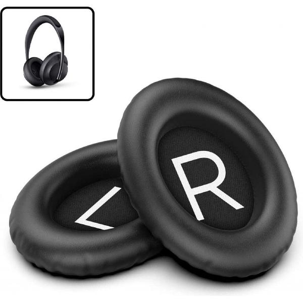 Luxe Lederen Oorkussen Set Voor Bose Noise Cancelling 700 (NC700) - Vervangende Koptelefoon Earpads - Oor Kussens - Ear Pads - Oorkussens Met Noise Cancelling Memory Foam Binnenlaag - Zwart