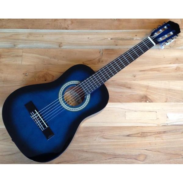 MSA C9 blauwe kindergitaar 3/4 maat blueburst