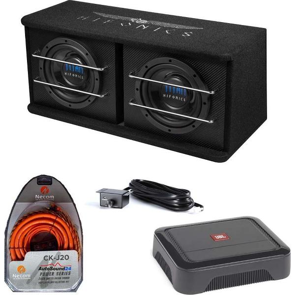 Hifonics Subwoofer Pakket TD200R – 2×8 inch basreflex – 400W RMS - 800W Maximaal