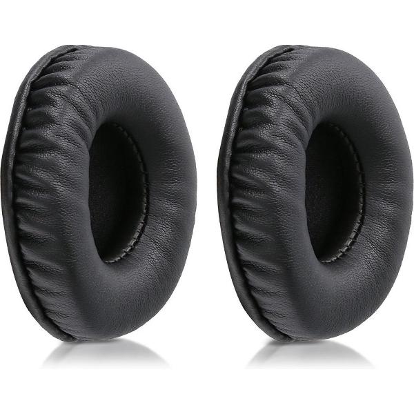 kwmobile 2x oorkussens voor Sennheiser HD25 /HD 25-1 II /PC150 /PC151 /PC155 koptelefoons - imitatieleer - voor over-ear-koptelefoon - zwart