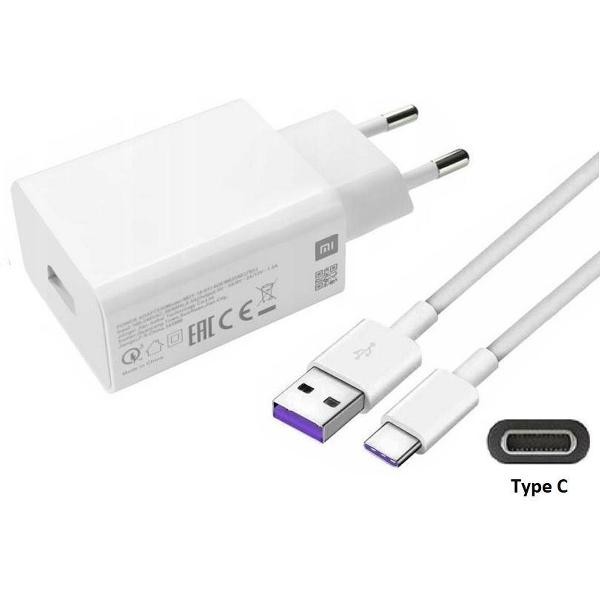 3A snellader adapter en 0,8 m USB C oplaadkabel. Stekker met 5A oplaadsnoer. Past ook op Samsung. Galaxy S8, S8+, Galaxy S9, Galaxy S9+, Galaxy S10, S10+, Galaxy S10e