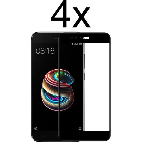 Beschermglas Xiaomi Mi A1 Screenprotector Screen Protector Glas - Full cover - 4 stuks