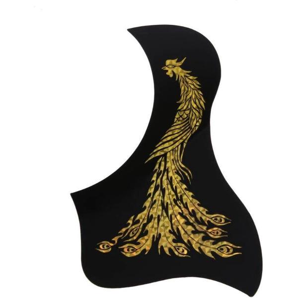 Gitaar Slagplaat sticker - Pickguard - Zelfklevend - Phoenix goud 1 stuks