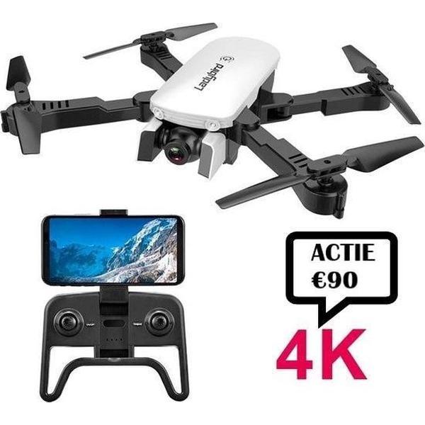 MINI DRONE MET CAMERA | wit | EXTRA ACCU | 4K Full HD Dual Camera | Foto & Video | 30 min vliegtijd