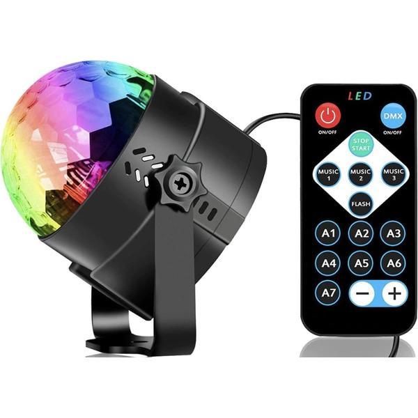 Discolamp - Feestverlichting - Disco Bal - Discoverlichting met Afstandsbediening - Disco Lamp