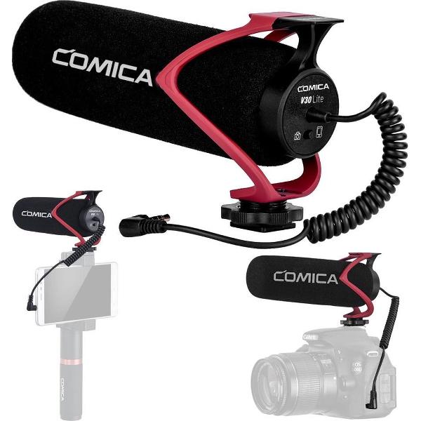 Comica CVM-V30 LITE richtmicrofoon voor camera en smartphone