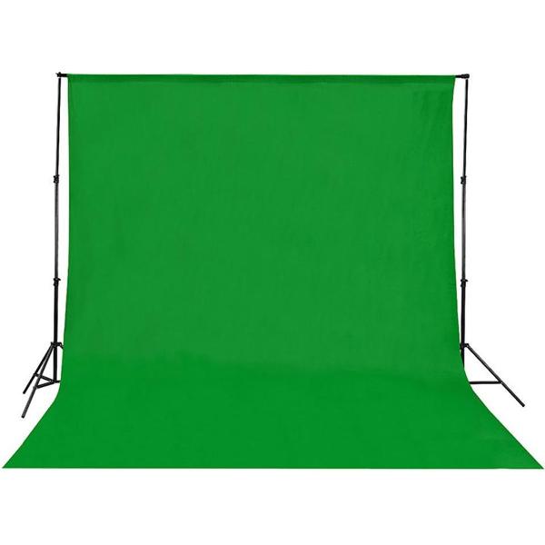 Professioneel Geweven Green Screen - 300 x 300 cm - Greenscreen - Chroma Key - Zonder Stand - Achtergrond Doek - Studio