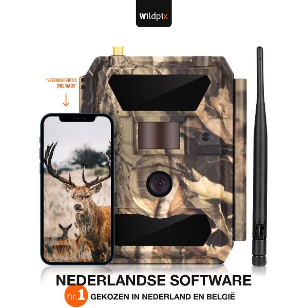 Wildpix Pro 1.3G Professionele Wildcamera met Nachtzicht en 3G - Nederlandse Software en Handleiding - Ontvang Foto’s Meteen in je E-mail - Ook Ideaal als Beveiligingscamera Buiten Draadloos