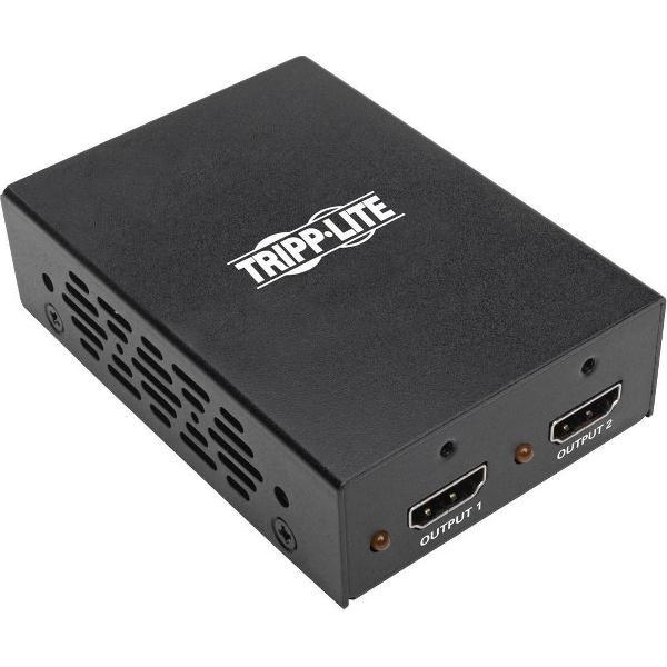 Tripp-Lite B118-002-UHD-2 2-Port 4K 3D HDMI Splitter, HDMI 2.0, HDCP 2.2, Ultra HD 4K x 2K Audio/Video, 3840 x 2160 @ 60 Hz, TAA TrippLite
