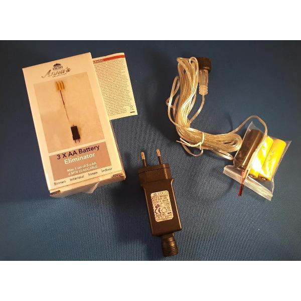 Adapter 3AA batterij vervanger