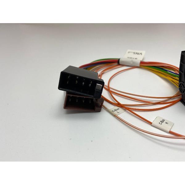 ISO1 female naar ISO2 VW Quadlock - Retrofit OEM navigatie - RNS MDF-2