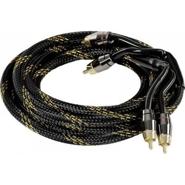 Ground Zero GZCC 0.57X-TP - Cinch-kabel met geluidskwaliteit 0,57 m