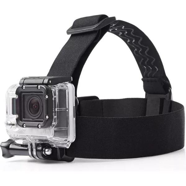 GoPro Head Strap - Zwart - Camera mount voor Snowboarden - Head mount GoPro - Hoofdband actioncam houder - Ski GoPro mount - GoPro accessoires - GoPro Hero 9 - GoPro Hero 8 - Gopro Hero 7 - Camera mount voor schaatsen