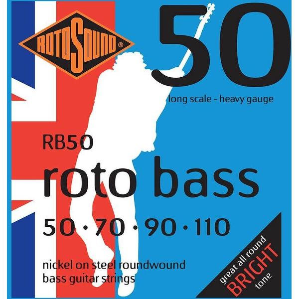 Snarenset basgitaar Rotosound RB50 nickel on steel roundwound Heavy
